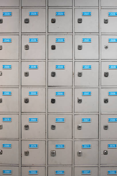 istock p. o. box, mail box or p o boxes with numbres - 1201011980
