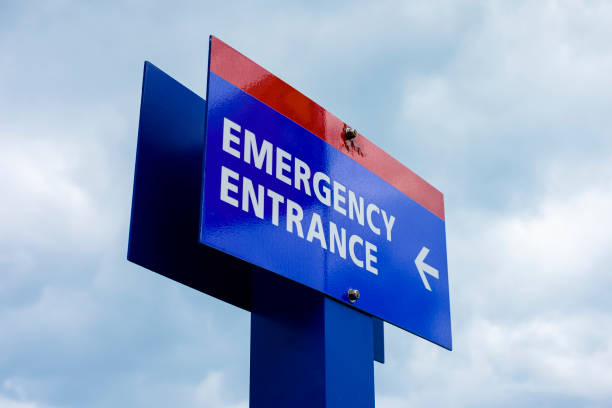 istock Hospital Emergency sign 1201013261