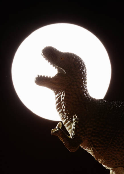 istock Tyrannosaurus Rex howling at the moon 1201020531