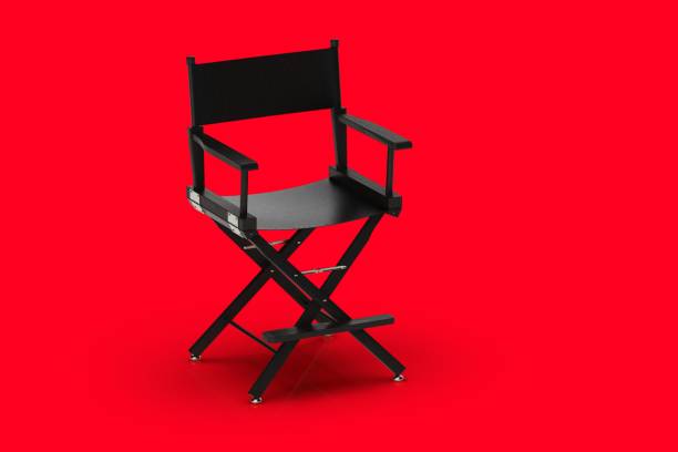 istock 3d Rendering Film Industry Concept on red background 1201020637
