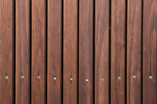 Wooden boards can be used as a background texture stock photo