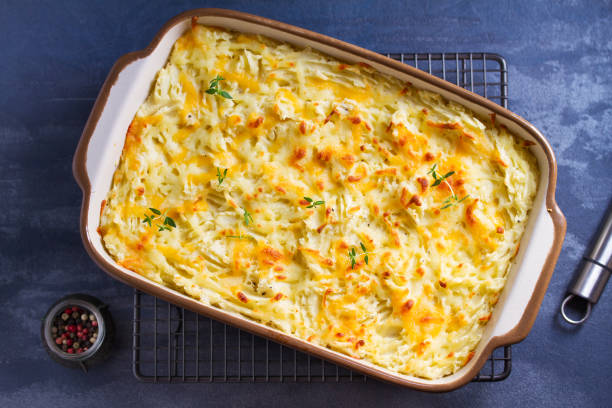 istock Shepherd's Pie or Cottage Pie. Casserole in baking dish 1201021060