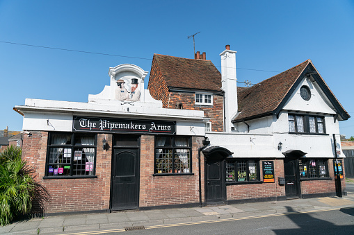 Rye England - August 20 2019; The Pipemakers Arms historic hotel