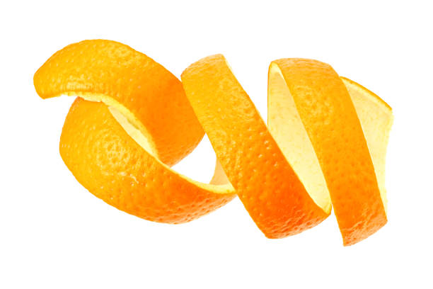 istock fresh orange peel isolated on white background 1201026486