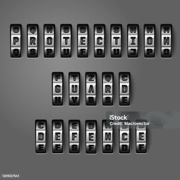 Security Code Stock Illustration - Download Image Now - Alphabet ...