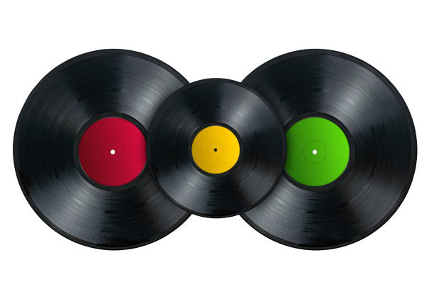 istock Vinyl records on white background, isolated 1201029315