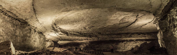 istock Panoramic view of the cave ceiling in Mammoth Cave National Park 1201029458