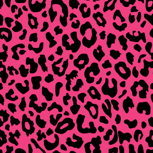 seal Pink leopard seamless pattern. Animal print. Perfect for  banner,poster, fashion, wallpaper, fabric, textile, web sites,apps. Clipart. Raster version wallpaper sample stock illustrations