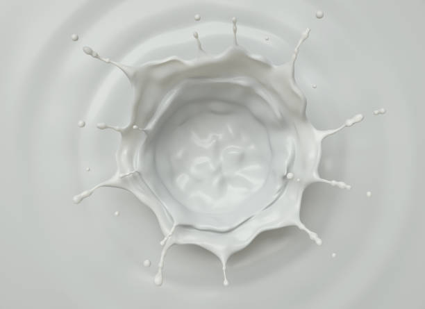 istock Splash of milk view from above 1201032157