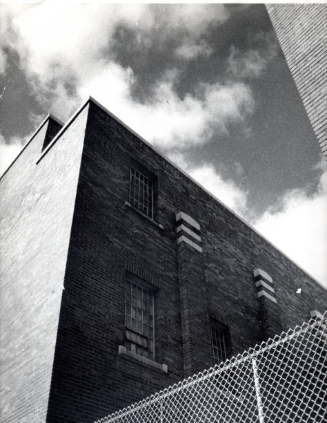 Artistic black and white photography of State penitentiary