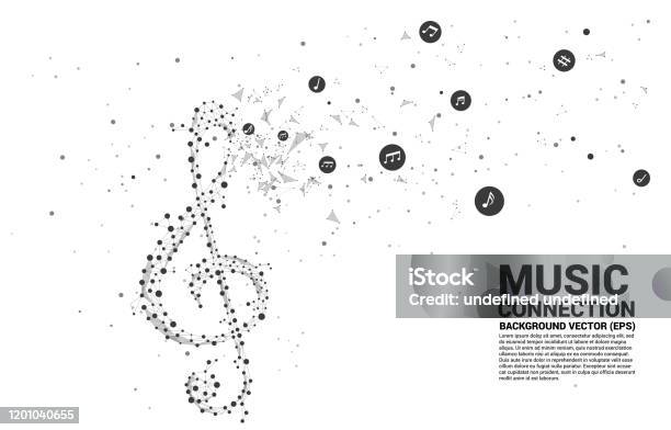 Sol Key Note Block Vector Music Melody Shape Sol Key Note Dancing Flow Stock Illustration ...