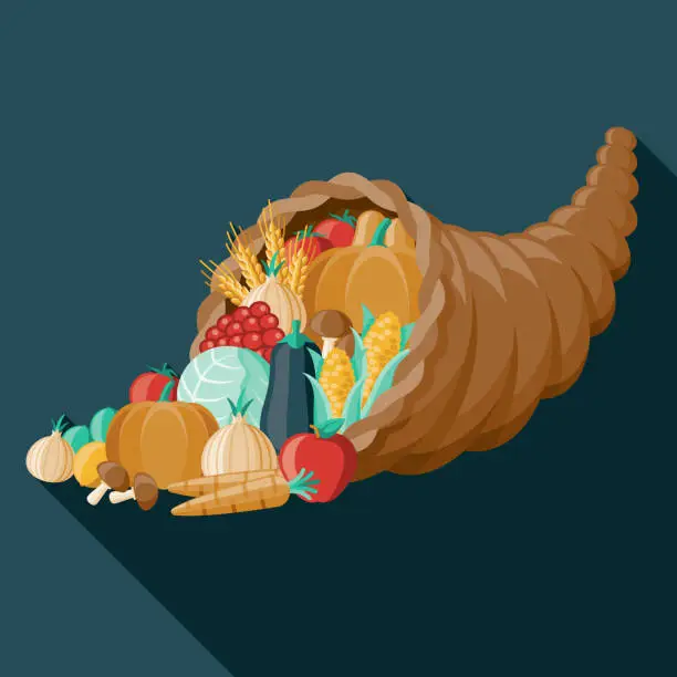 Vector illustration of Cornucopia Icon