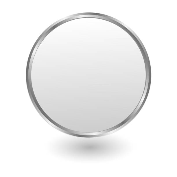 silberplatte - round mirror stock-grafiken, -clipart, -cartoons und -symbole