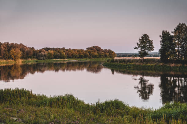 istock Idyllic landscape on the river 1201054960