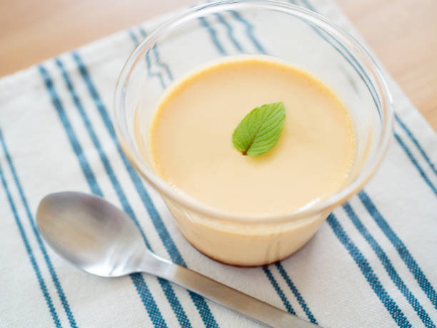 istock Delicious homemade creme caramel dessert 1201059170
