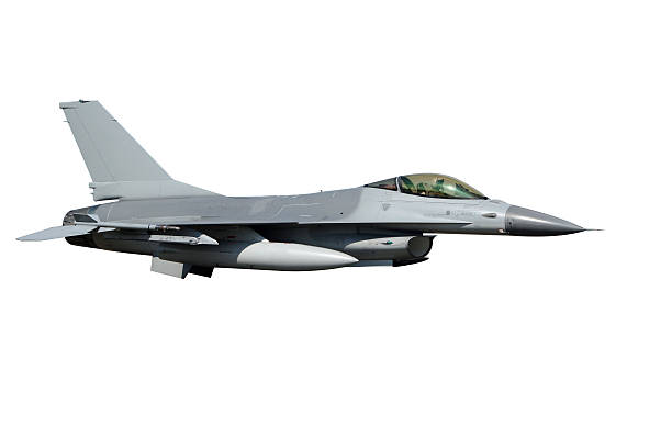 f - 16 isoliert - air force fighter plane pilot military stock-fotos und bilder