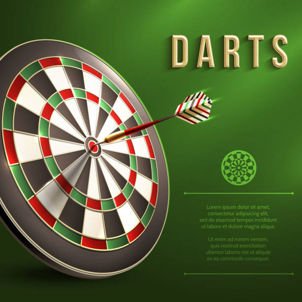 illustrations, cliparts, dessins animés et icônes de fond de fléchettes - dartboard sport scoreboard number