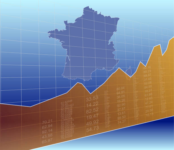 The French Finance and Market, Ascending, Success The French Finance and Market, Ascending, Success. cac40 stock illustrations