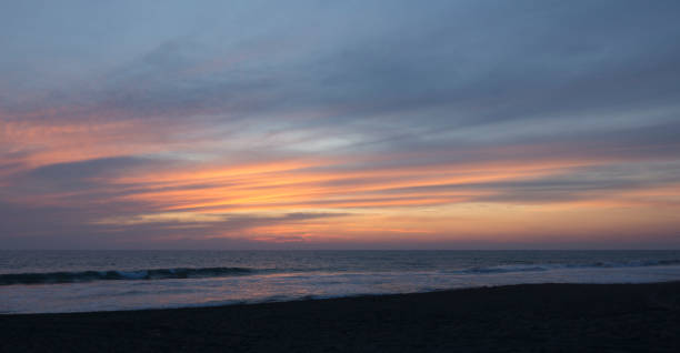 istock Beautiful sunset in pascuales beach. 1201080626
