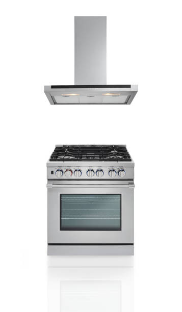 Stainless steel oven and range hood
