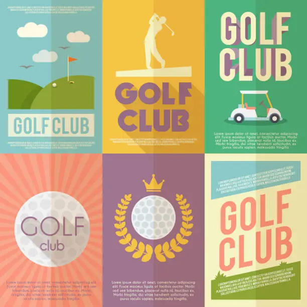 Vector illustration of golf poster