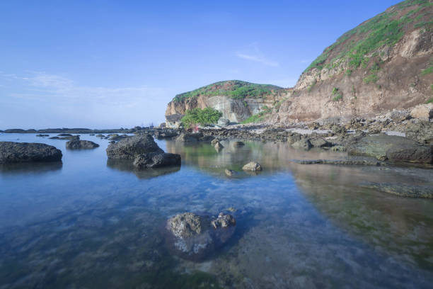 istock Scenic view of Lombok Beach during low tide. Nature composition 1201082880