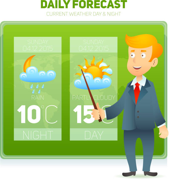 tv pogoda reporter wiadomości - weather meteorologist meteorology symbol stock illustrations