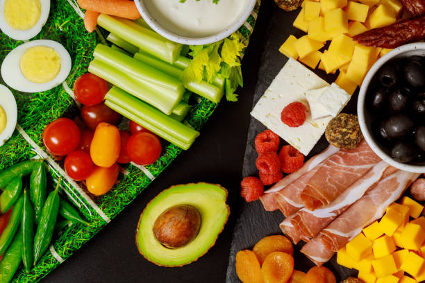 istock Healty party appetizer, cold buffet, deli. 1201086729