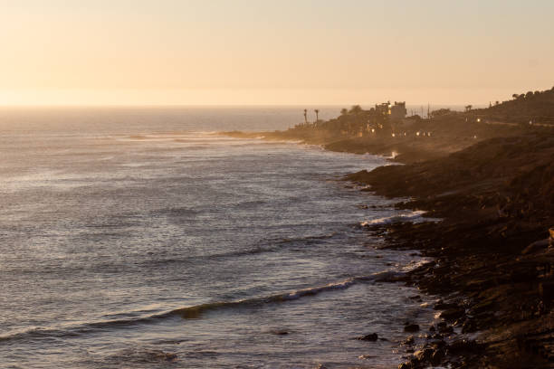 Anchor Point The famous Anchor Point near Taghazout, Morocco sunset agadir marocco stock pictures, royalty-free photos & images