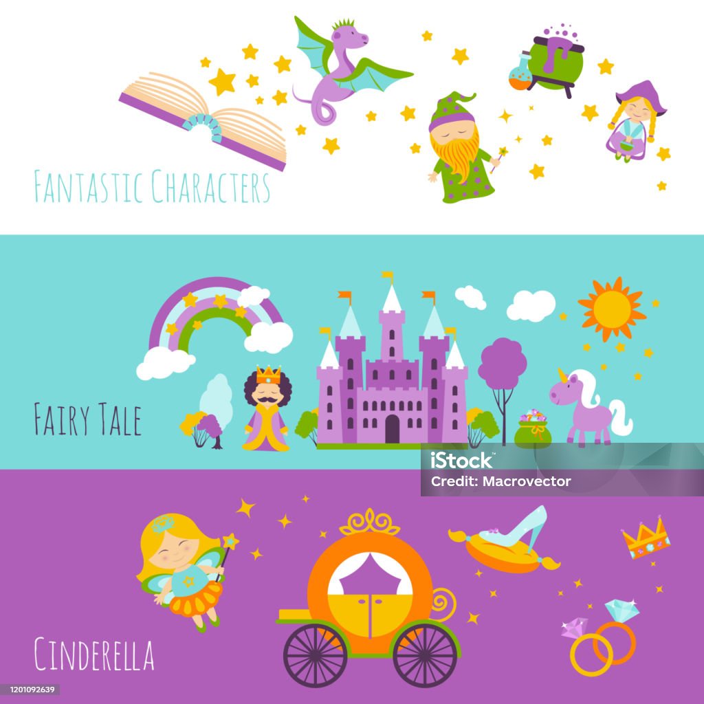 Tale Design Fairy Tale Design Concept 2 Stock Illustration - Download Image Now ...