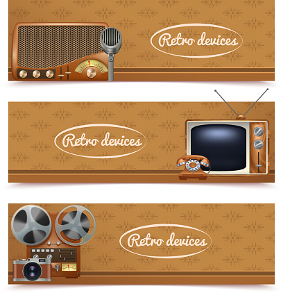 retro devices banners