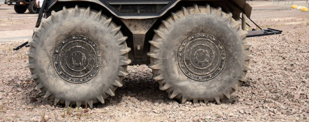 istock powerful off-road transporter, all-terrain vehicle for special missions 1201095577