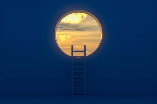 istock Ladder leading to sky 1201097422