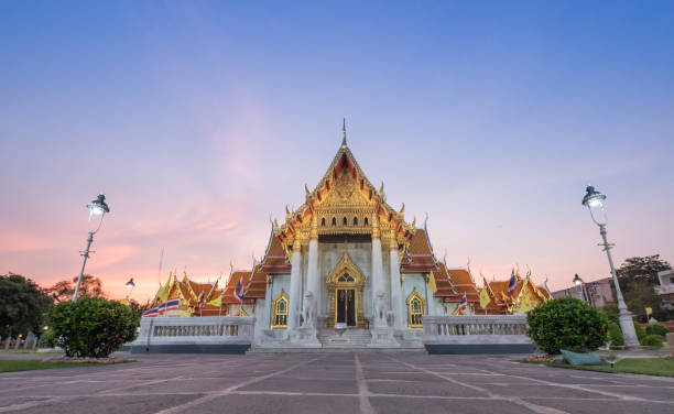 istock Wat Benchamabopit Dusitvanaram a famous temple in Bangkok 1201103289