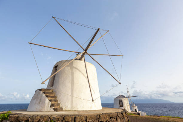istock The Wind Mills of corvo 1201107904