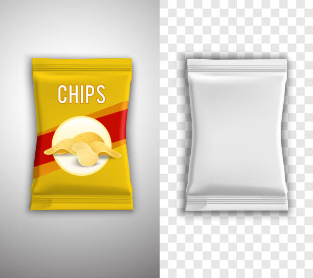 製品パッケージ設計 - potato chip点のイラスト素材／クリップアート素材／マンガ素材／アイコン素材