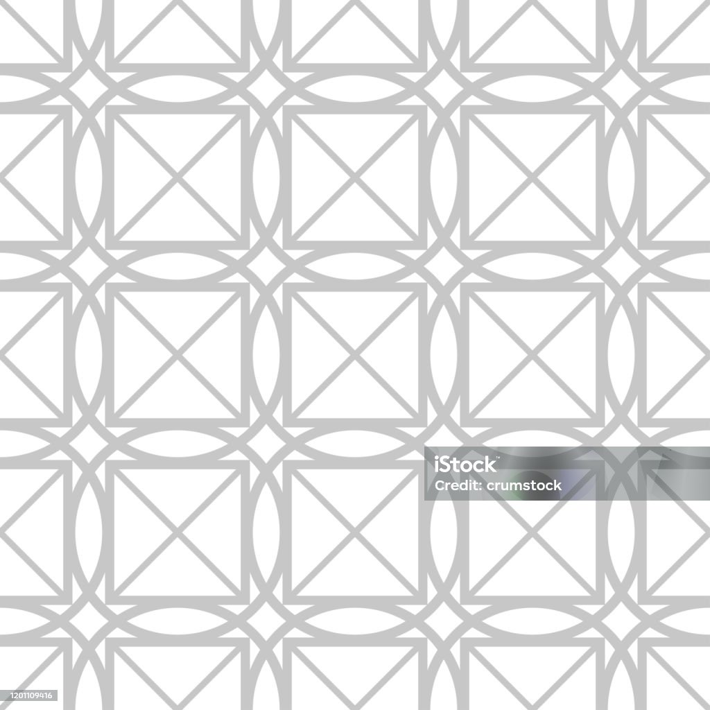 Gray Side Pattern Design Geometric Seamless Pattern Gray Design On White Background Stock ...