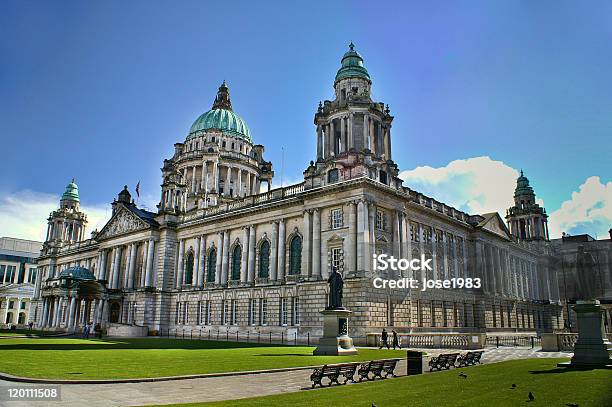 City Hall Belfast Irlanda Del Nord - Fotografie stock e altre immagini di Ambientazione esterna - Ambientazione esterna, Architettura, Belfast