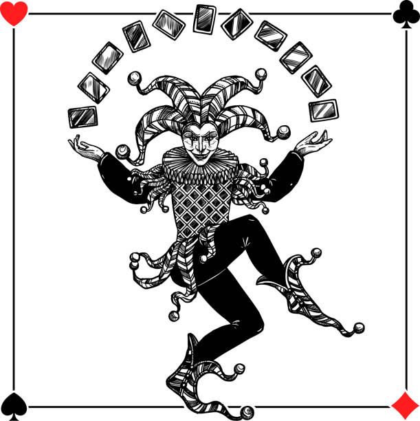 joker - playing chance gambling house stock-grafiken, -clipart, -cartoons und -symbole