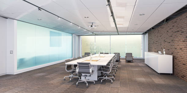 istock Conference room. Meeting room. 3d render 1201124131