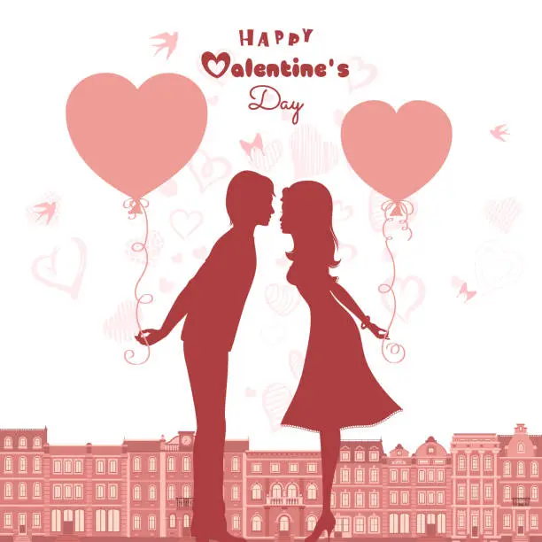 Vector illustration of Love story