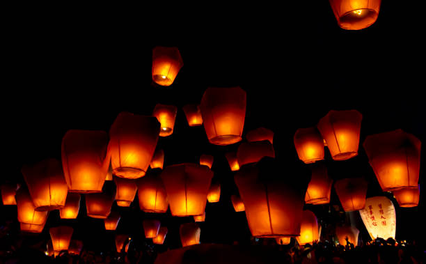 istock Illuminated sky at Pingxi lantern festival, Taiwan 1201126320