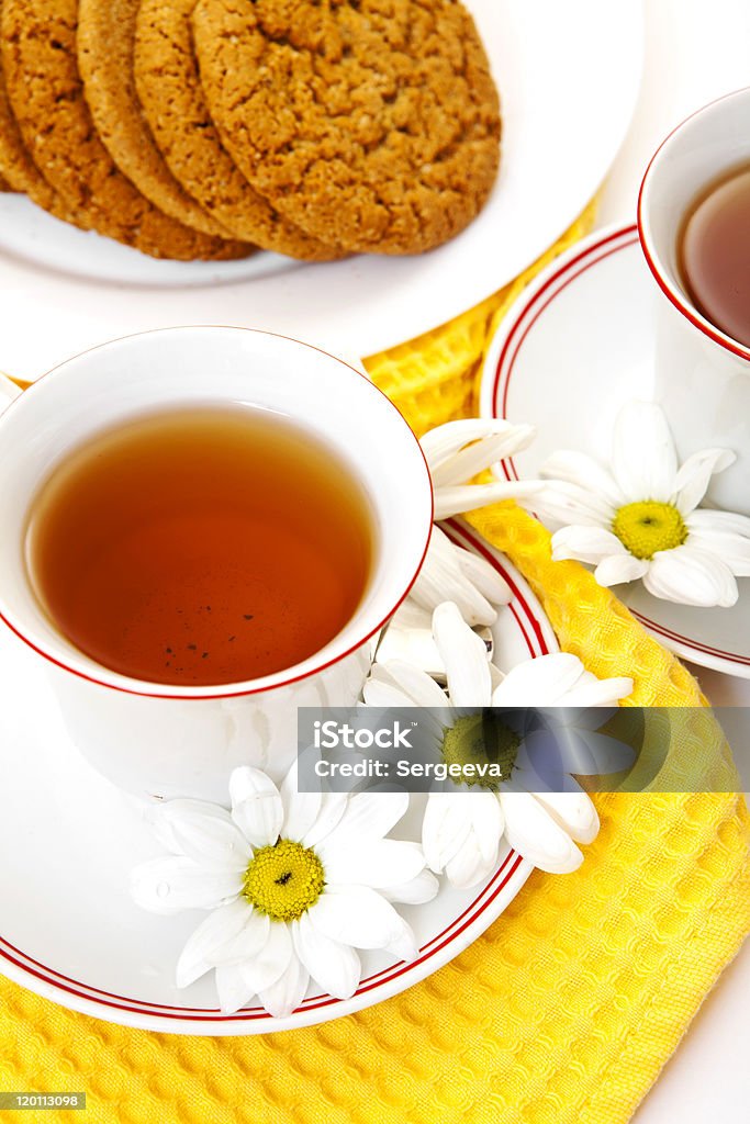 Desayuno de flor té - Foto de stock de Alimento libre de derechos