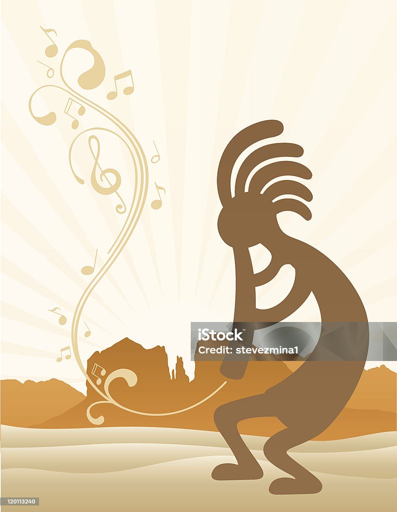 Kokopelli Kokopelli - Native American Dancer in Sedona Arizona Arizona stock vector