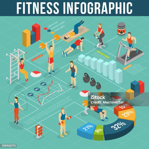 Exercise Infographic Examples Fitness Infographic Stock Illustration - Download Image Now ...