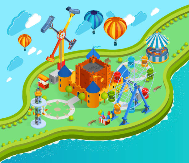 Sideshow Rides Cartoon 10+ Car Sideshow Stock Illustrations, Royalty-Free Vector Graphics ...