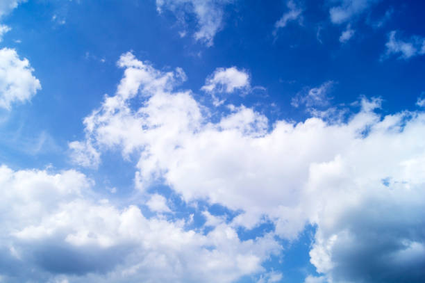 istock The sky is covered with gray, white clouds 1201139215