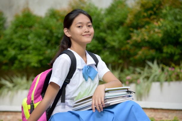 istock A Pretty Filipina Female Student Sitting 1201140002