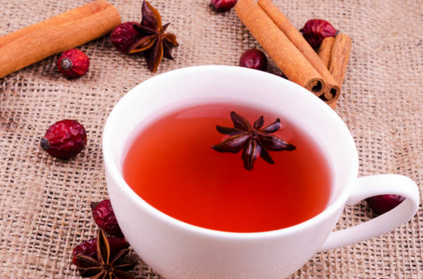 istock Beautiful cup of rosehip tea with anise 1201146667