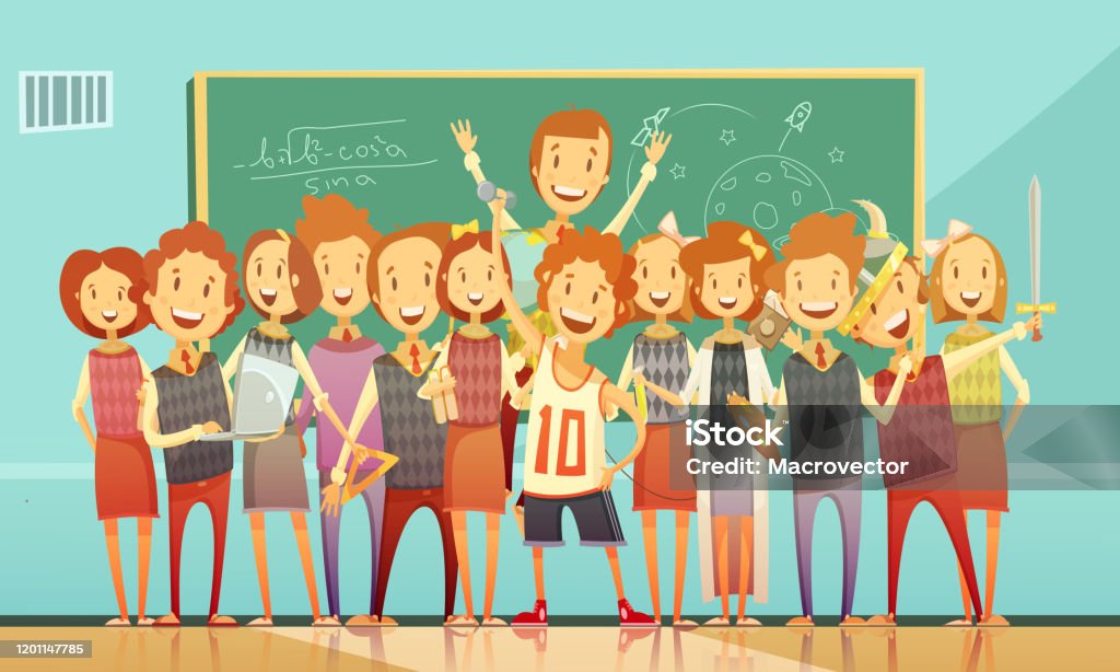 Ilustración de Educación Niños Retro Dibujos Animados y más Vectores Libres de Derechos de Salón de clase - Salón de clase, Nostalgia - Emoción, Sección del medio - iStock Ilustración de Educación Niños Retro Dibujos Animados y más Vectores Libres de Derechos de Salón de clase - Salón de clase, Nostalgia - Emoción, Sección del medio - iStock